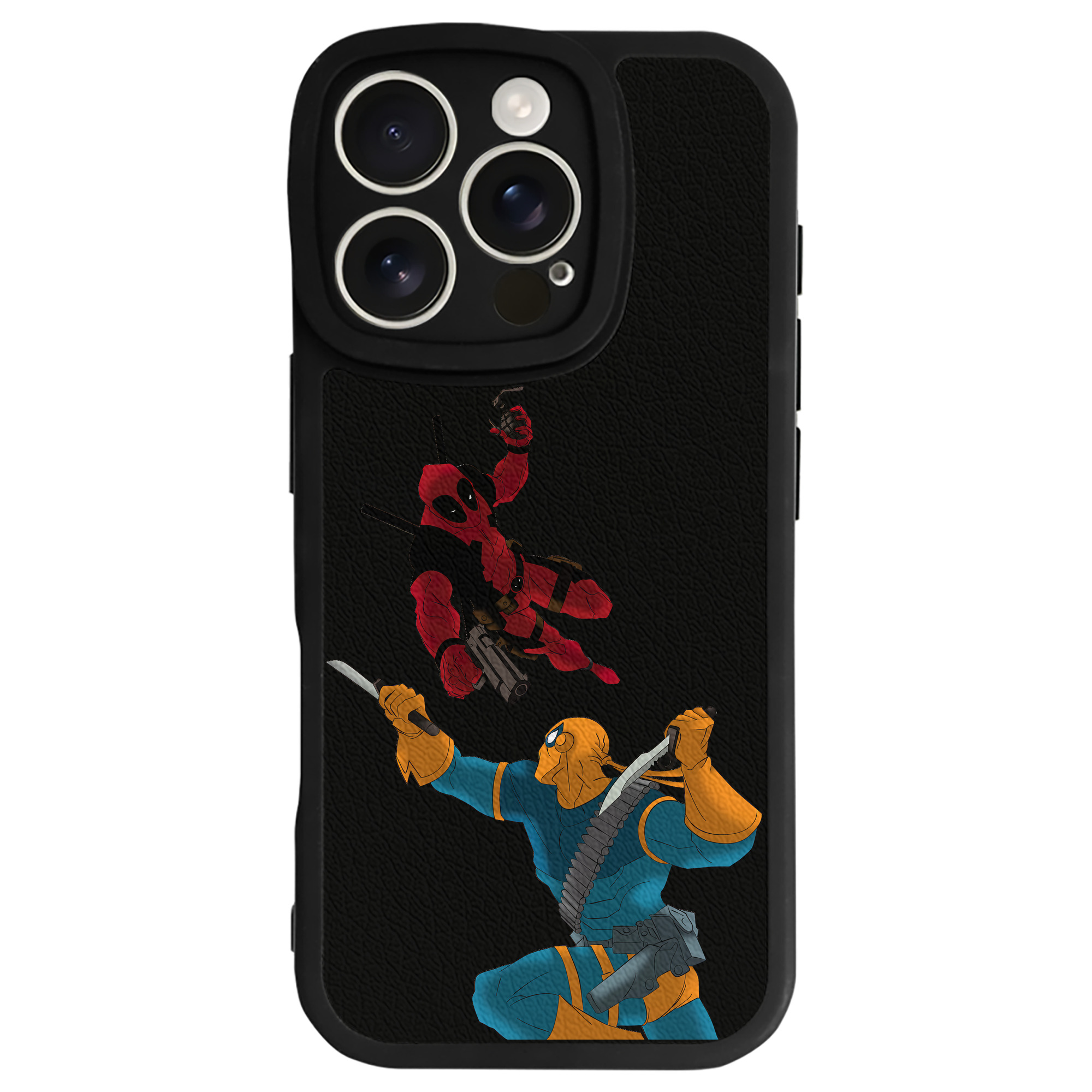 （画像用） Deadpool デッドプール 【iPhone 16シリーズ対応】シリコンスマホケース（レザー調） 材質：シリコン